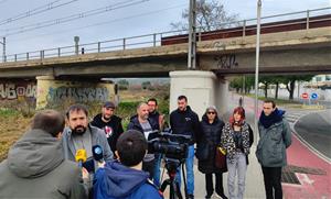 Roda de premsa de les CUP del Garraf i en Dani Cornellà, diputat al Parlament