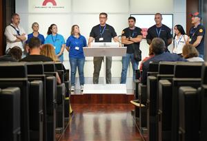 Roda de premsa del comitè d'empresa de Guala Closures al Parlament.  . ACN