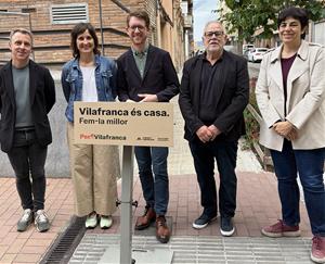 Roda de premsa d'ERC Vilafranca. Eix