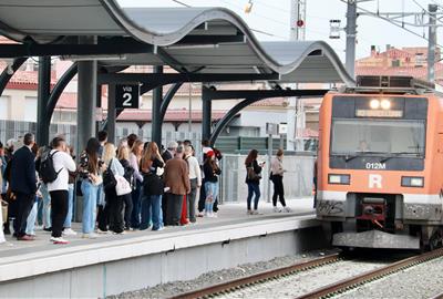 Rodalies reforçarà els serveis de l'R1, l'R4 i l'R2 durant la visita del Papa a Barcelona. ACN