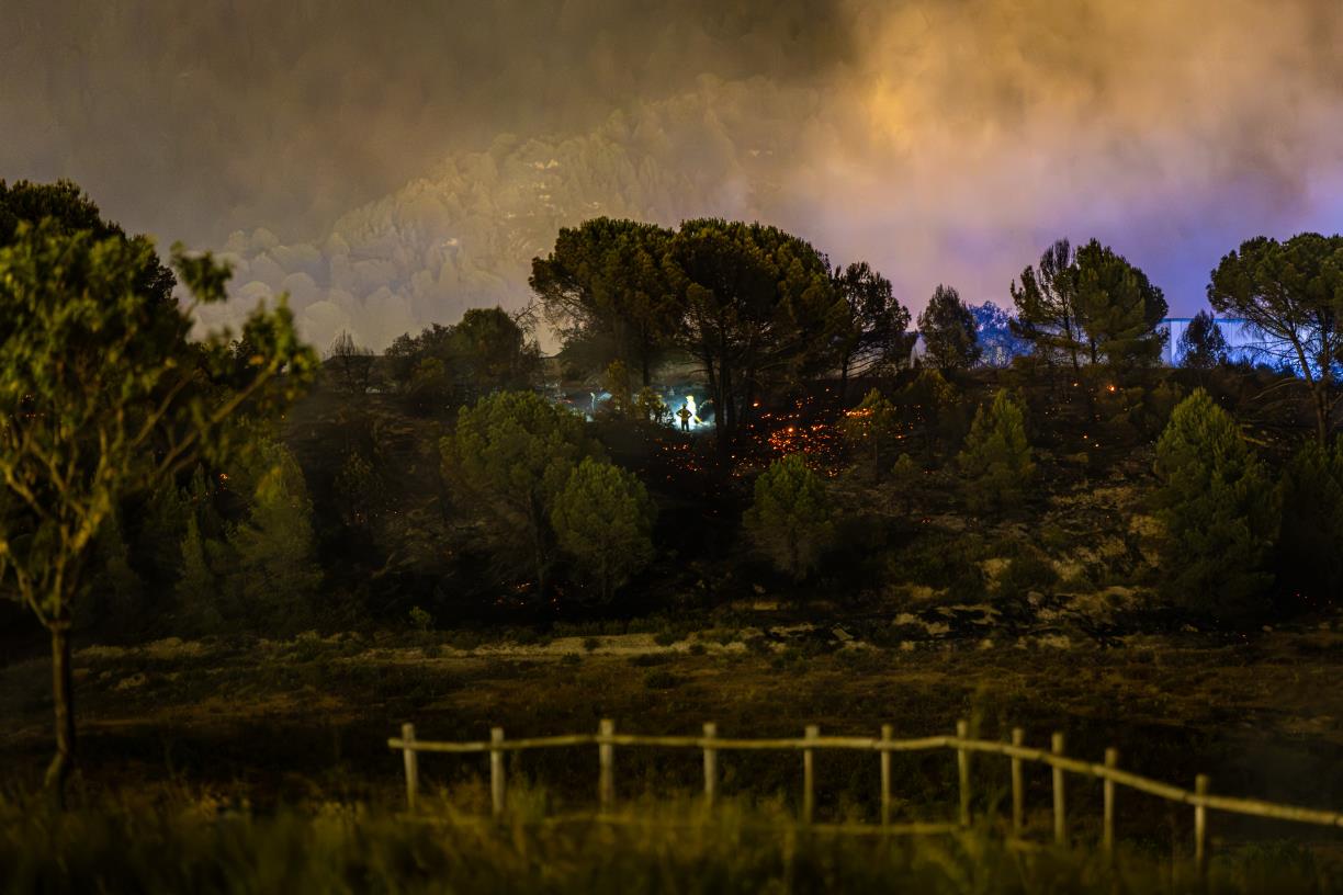 S'aixeca el confinament als municipis afectats per l'incendi de l'Anoia. ACN
