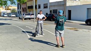 Sant Pere de Ribes impulsa una campanya per promoure l'ús segur dels patinets elèctrics. Ajt Sant Pere de Ribes