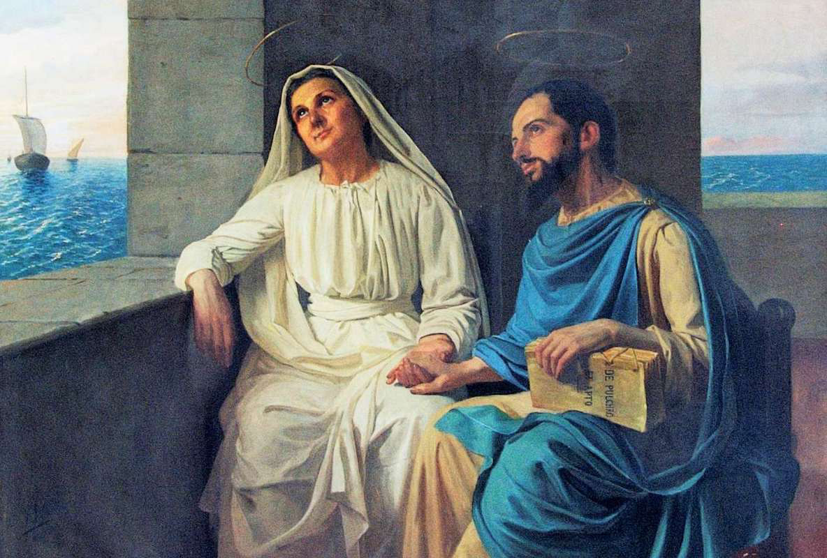 Santa Mònica i Sant Agustí . Eix