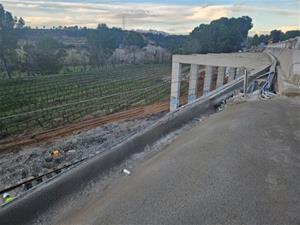 Santano creu que el tram de l'AP-7 a Gelida es podrà reobrir dilluns i que la via de l'R4 estarà operativa aquell dia