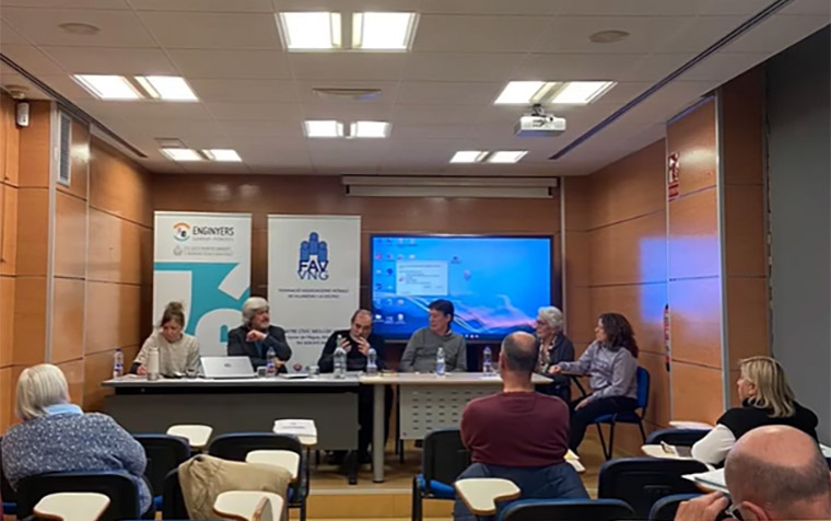 Seminari sobre la salut organitzat per la Federació d'Associacions Veïnals de Vilanova. Eix