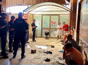 Sis detinguts en un dispositiu policial a l’antic Hostal del Penedès. Ajt Sta Mda i els Monjos