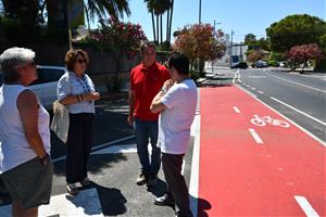 Sitges estrena un nou carril bici de més de dos quilòmetres entre Can Pei i el Passeig Marítim. Ajuntament de Sitges
