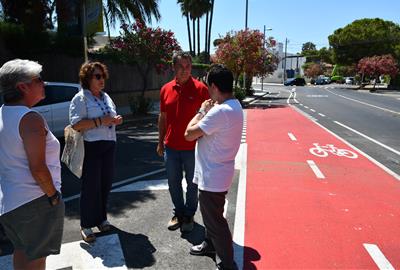 Sitges estrena un nou carril bici de més de dos quilòmetres entre Can Pei i el Passeig Marítim. Ajuntament de Sitges
