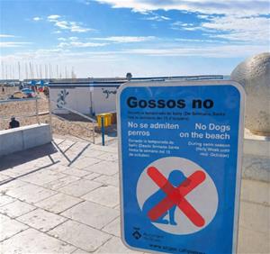 Sitges regula l’accés de gossos a les platges fins al 18 d’octubre amb Vallcarca com a espai habilitat. Ajuntament de Sitges