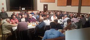 Sopar d’homes que té lloc al meu poble, Albinyana. Eix