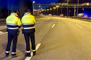 Tallada totalment l'autopista AP-7 en sentit sud entre Martorell i Sant Sadurní d'Anoia. ACN
