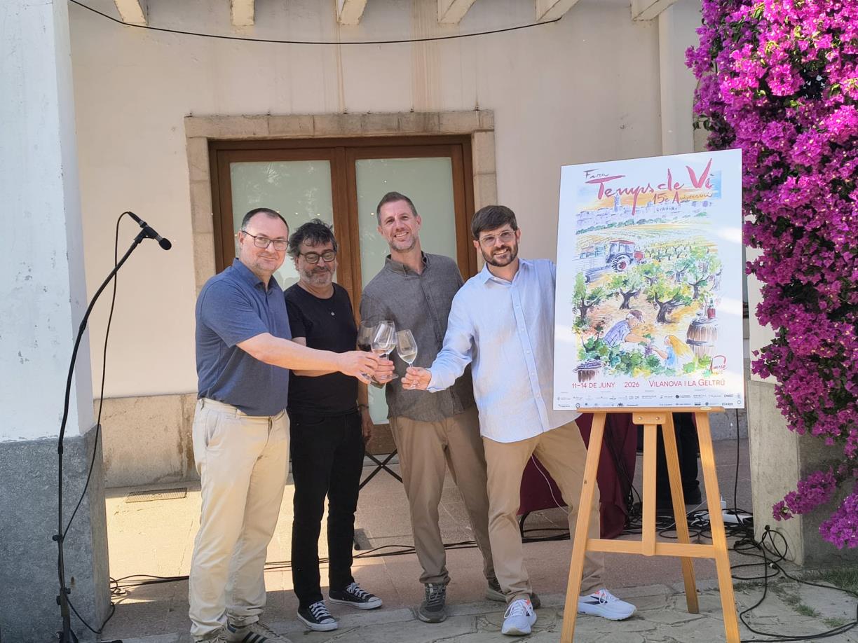 Temps de Vi omplirà Vilanova i la Geltrú de vi, cultura i experiències sensorials a partir del 4 de juny. Temps de Vi