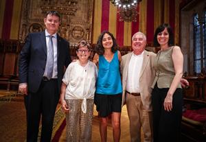 Teresa Jové Pons, de Sant Pere de Riudebitlles, reconeguda en el Dia Mundial de les Persones Donants de Sang. EIX