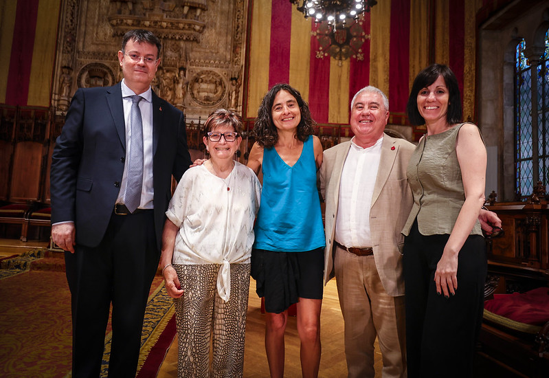 Teresa Jové Pons, de Sant Pere de Riudebitlles, reconeguda en el Dia Mundial de les Persones Donants de Sang. EIX