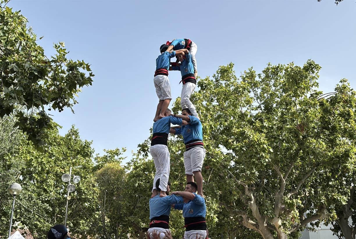 Torre de 6 dels Castellers del Foix. Eix