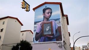 Una de les seves obres més reconegudes es troba a Vilanova i la Geltrú, al barri de Sant Joan. Rebobinart