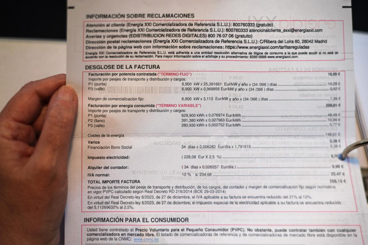 Una factura d'una comercialitzadora d'energia. ACN