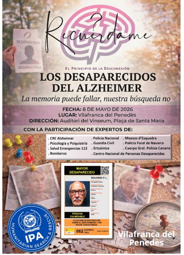 Vilafranca acull una jornada per visibilitzar l’Alzheimer i les persones desaparegudes. EIX