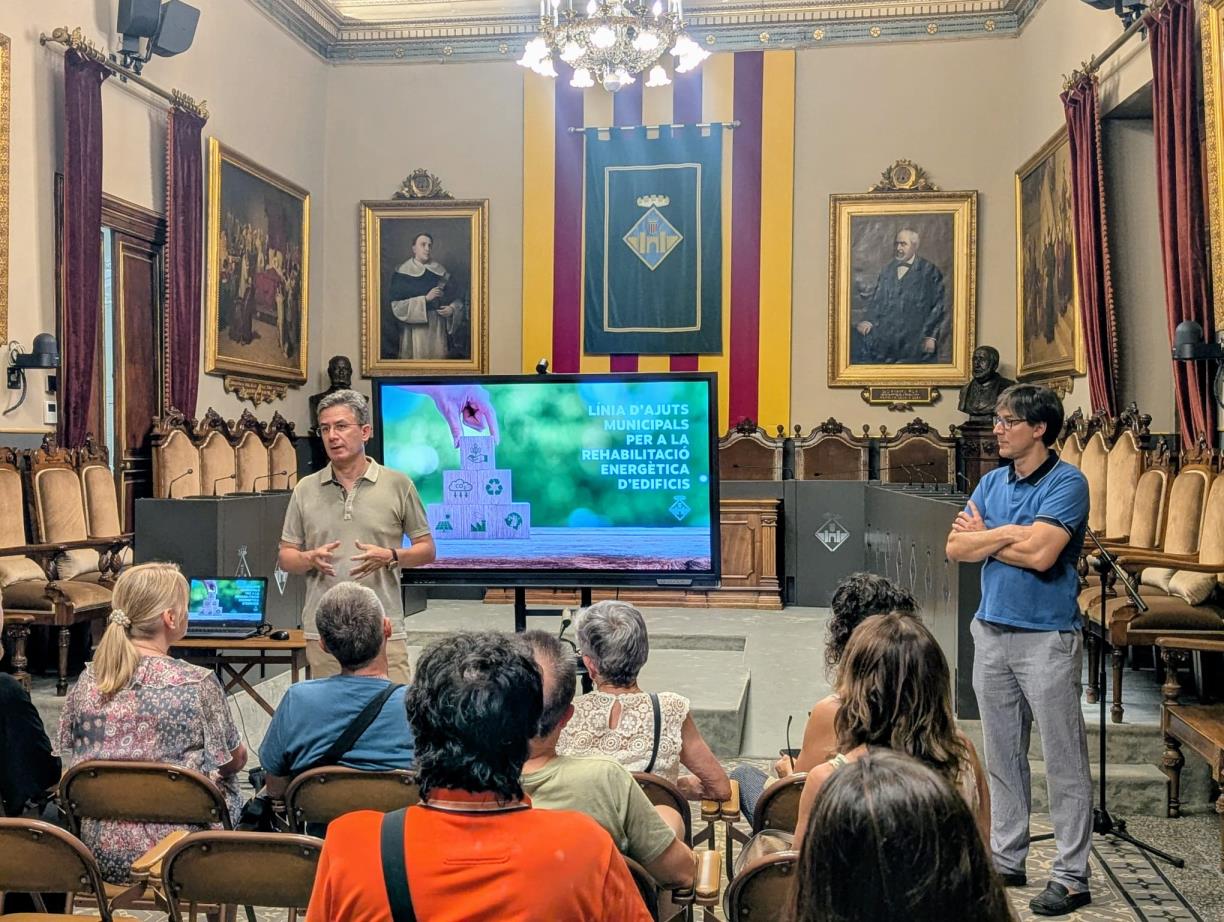 Vilafranca atorga 47 ajuts per a la rehabilitació energètica d’edificis i mobilitza més de 500.000 euros d’inversió privada. Ajuntament de Vilafranca