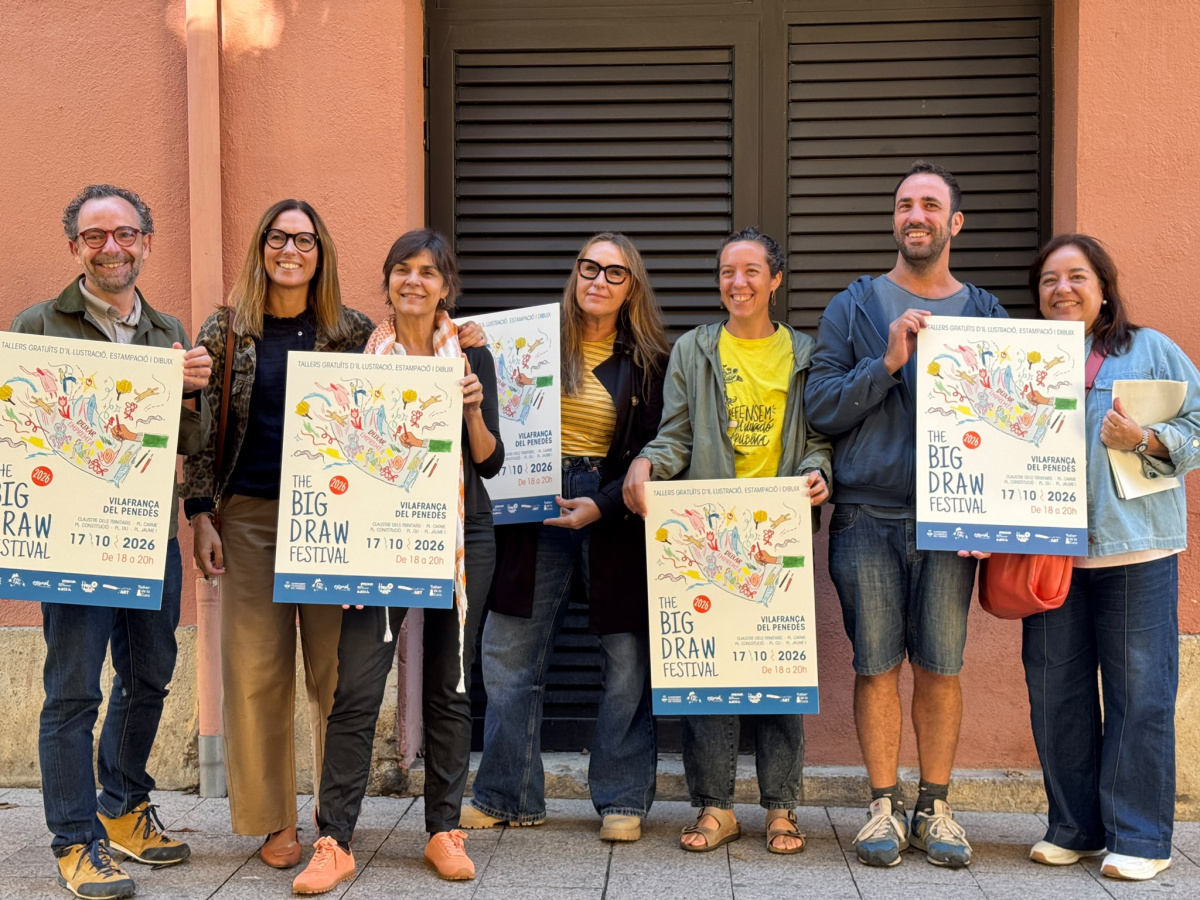 Vilafranca celebra l’onzena edició del Big Draw, la Gran Festa del Dibuix. Ajuntament de Vilafranca
