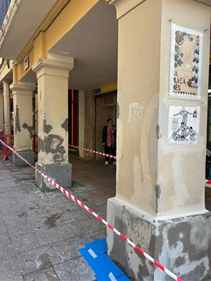 Vilafranca inicia els treballs de manteniment i neteja dels espais porxats del centre. Ajuntament de Vilafranca