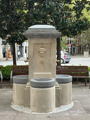 Vilafranca restaura la Font de Sant Magí després de quatre mesos d’obres. Ajuntament de Vilafranca