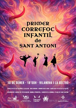 Vilanova i la Geltrú estrena el primer Correfoc Infantil per Sant Antoni. EIX