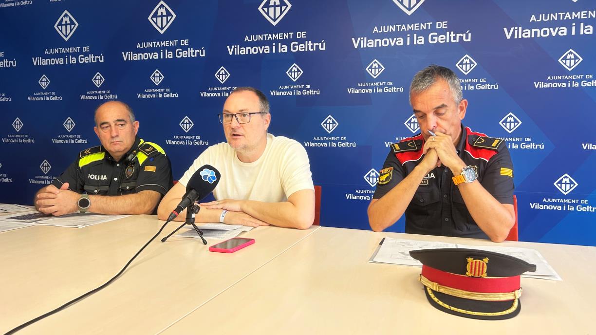 Vilanova reforça la seguretat per a l'estiu amb més patrulles, càmeres de videovigilància i un ampli dispositiu per la Festa Major. Carles Castro