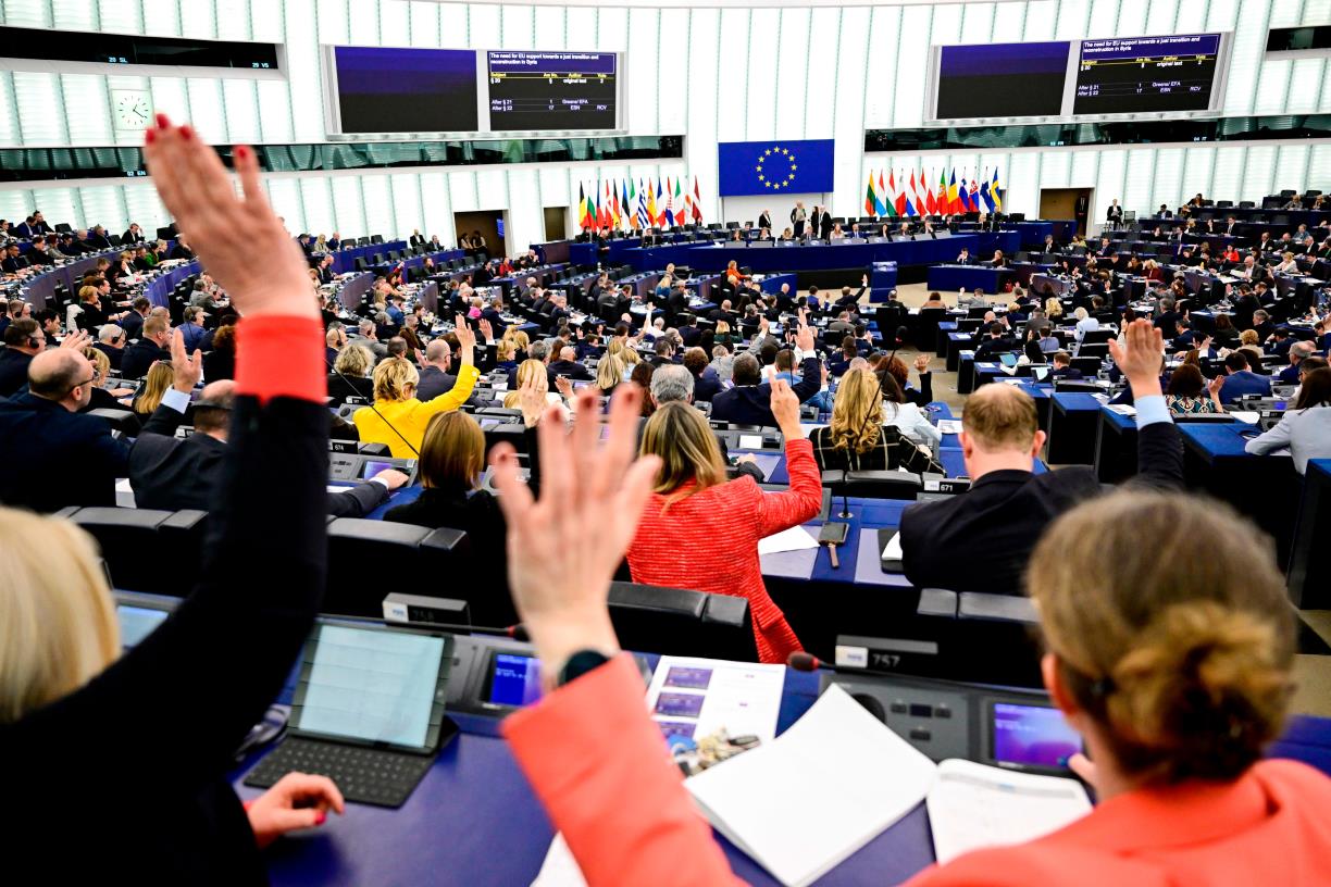 Votació al ple del Parlament Europeu d'Estrasburg. ACN