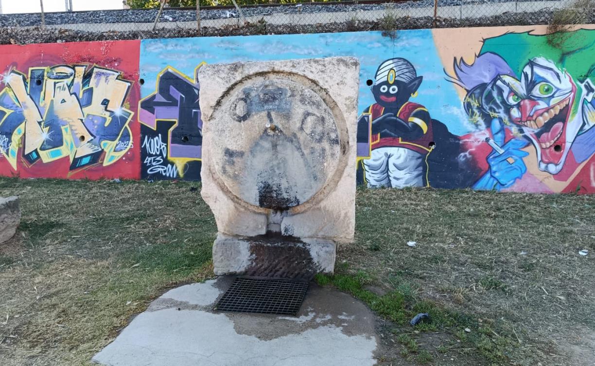 Zona de l'inici de la via verda . Eix