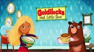 Portada del llibre Goldilocks and Little Bear [Rínxols d'Or i el Petit Ós]