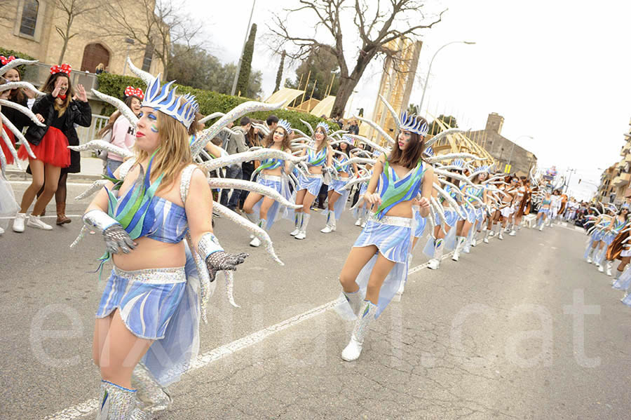 Rua del carnaval de Santa Margarida i els Monjos 2015. Rua del Carnaval de Santa Margarida i els Monjos 2015