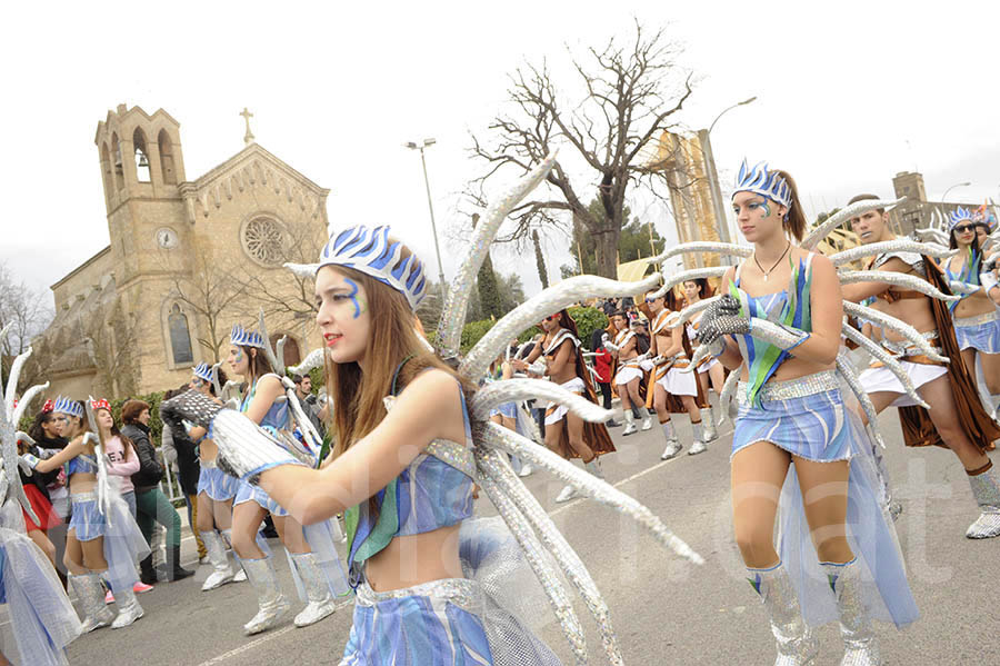 Rua del carnaval de Santa Margarida i els Monjos 2015. Rua del Carnaval de Santa Margarida i els Monjos 2015