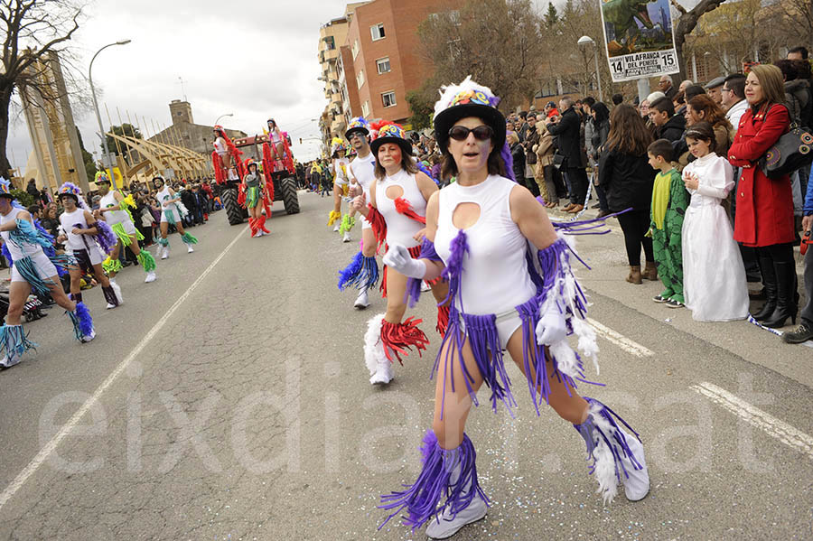 Rua del carnaval de Santa Margarida i els Monjos 2015. Rua del Carnaval de Santa Margarida i els Monjos 2015