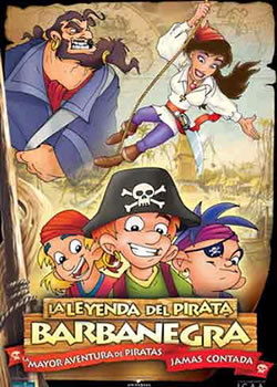 Cartell de La leyenda del pirata Barbanegra