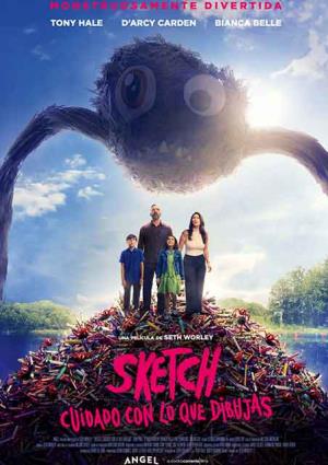 Cartell de SKETCH. CUIDADO CON LO QUE DIBUJAS