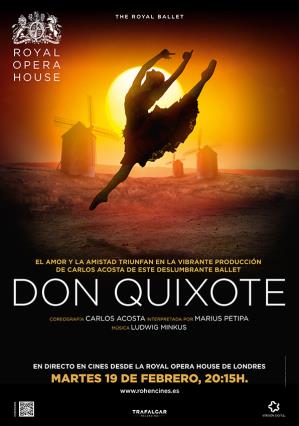 Cartell de DON QUIJOTE - BALLET LIVE ROH