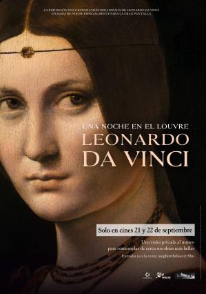 Cartell de UNA NOCHE EN EL LOUVRE: LEONARDO DA VINCI