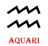 Signe zodiacal d'Aquari